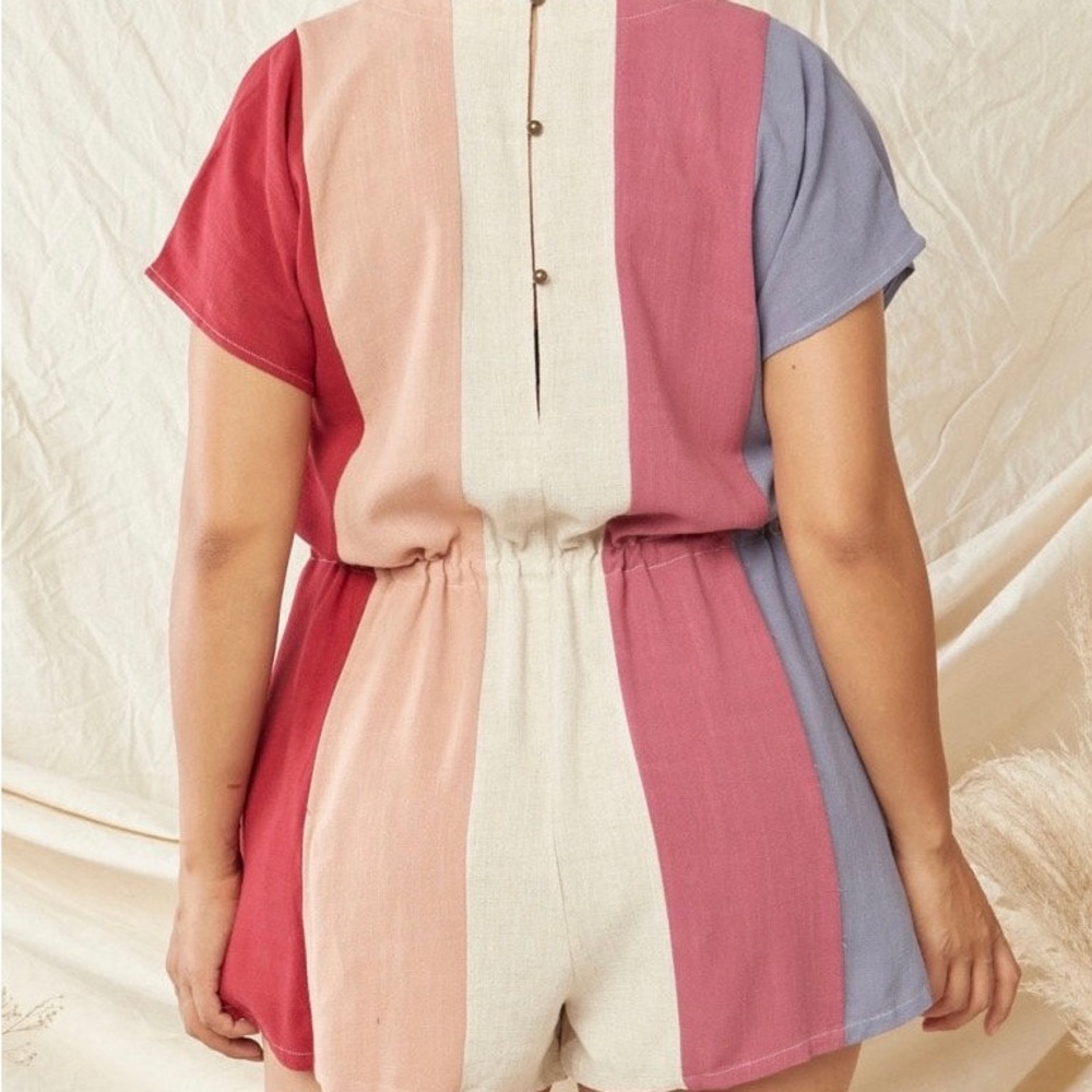 Entro Colorblock Romper - Picture 3 of 5